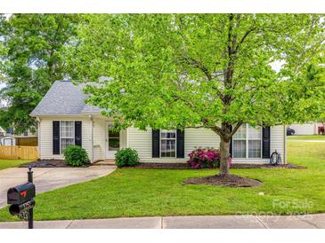 Charming home featuring a well-maintained lawn, mature tree, and inviting curb appeal at 1252 Spring View Ct, Rock Hill, SC 29732