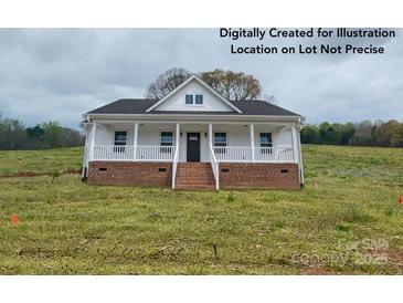 Charming single-story home featuring a covered front porch and a well-maintained yard at Tbd Alf Hoover Rd # 4, Lincolnton, NC 28092