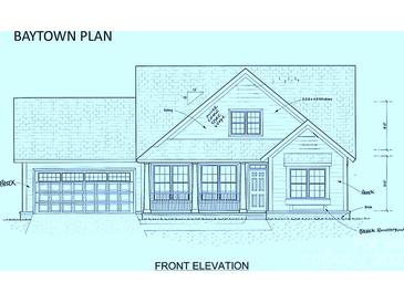 Illustration of a home showcasing brick and siding exterior with a front-facing garage at 301 General As Johnston St, Stanley, NC 28164