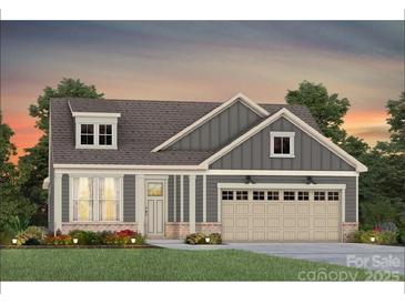 Charming single-Gathering home with craftsman details, a covered porch, and a two-car garage at 1022 Paddlers Way # 136, Belmont, NC 28012