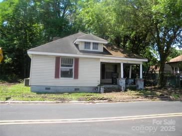 Exterior of a house featuring a covered porch with columns and visible street view at 421 W Cemetery St, Salisbury, NC 28144