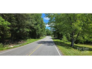 Scenic street view with lush greenery on either side, showcasing the natural beauty of the surroundings at 6653 Mountain Grove Rd, Hickory, NC 28658