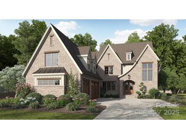 Stunning brick home with a well-manicured lawn and lush landscaping for a picturesque curb appeal at 7209 Alexander Rd # 3, Charlotte, NC 28270