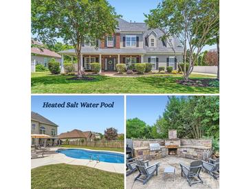 Beautiful home with a well-maintained lawn and a variety of outdoor amenities at 113 Dairy Farm Rd, Mooresville, NC 28115