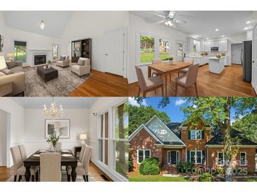Bright home featuring a living room, a dining room and kitchen combination, and an exterior elevation at 765 Portpatrick Pl, Fort Mill, SC 29708