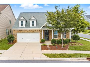 Charming brick home with a manicured lawn, two-car garage, and inviting curb appeal at 867 Pecan Tree Ln, Fort Mill, SC 29715