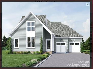 Charming home with light gray siding, white trim, two-car garage, and well-maintained landscaping at 4495 Splash Trl # 208, Sherrills Ford, NC 28673