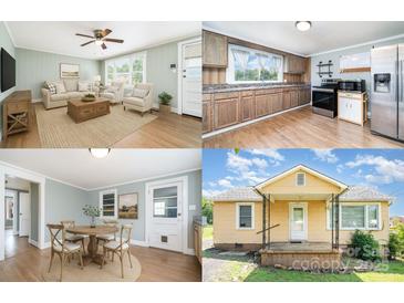 Interior shot of a home featuring a living room, kitchen, dining room, and exterior shot at 127 Bristol Rd, Statesville, NC 28677