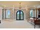Spacious home office with French doors opening to a balcony at 18019 Harbor Light Blvd, Cornelius, NC 28031