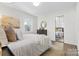 Spacious bedroom with hardwood floors and mirrored closet doors at 3726 The Plaza None, Charlotte, NC 28205