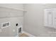 Laundry room with white walls and a wire shelf at 6043 Waldorf Ave, Monroe, NC 28110