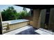 Private rooftop plunge pool with wooden surround at 715 Charles Ave, Charlotte, NC 28205