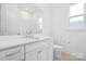 Clean bathroom with white vanity, toilet and shower at 5217 Glenwalk Dr # 0059, Charlotte, NC 28269