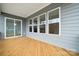 Wooden deck with sliding glass doors at 5217 Glenwalk Dr # 0059, Charlotte, NC 28269