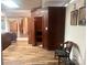Interior shot of a basement with a beautiful wooden sauna at 2535 Fairfax Dr, Gastonia, NC 28054