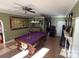 Spacious game room featuring a billiard table, fan, light fixtures, and tile floors at 1491 Hwy 160 E Rd, Fort Mill, SC 29715