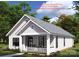 Rendering of home with neutral siding, black framed windows, and a welcoming porch at 213 Sheffield Dr, York, SC 29745