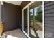 Exterior view of sliding glass door leading to backyard deck at 213 Sheffield Dr, York, SC 29745