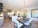 Open floor plan showcasing the kitchen, dining area, and living room at 914 Laurel Creek Ln, Charlotte, NC 28211
