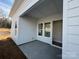 Covered patio with concrete flooring and an open doorway that leads to the home's interior at 4314 Morning Mist Dr # 15, Sherrills Ford, NC 28673
