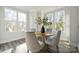 Cozy dining room with a round table, stylish chairs, and ample natural light at 1015 Kokomo Ln # 22, Charlotte, NC 28206