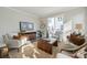 Bright living room with a large window, stylish furniture, and elegant decor at 1015 Kokomo Ln # 22, Charlotte, NC 28206