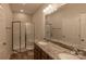 Double vanity bathroom with granite countertop at 317 Blackburn St, York, SC 29745