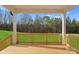 Wooden deck overlooking a wooded backyard at 179 Heartland Dr # 8, Rock Hill, SC 29732