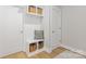Mudroom with built-in storage, cubbies, hooks and seating at 179 Heartland Dr # 8, Rock Hill, SC 29732