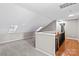 Bonus room with carpet, hardwood floors, and skylights at 286 Glencoe Ln, Mooresville, NC 28117