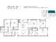 Second floor plan showcasing 3 bedrooms, 3.5 bathrooms, and a large deck at 409 Queens Rd # 203, Charlotte, NC 28207