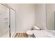 Modern bathroom featuring a glass-enclosed shower and sleek fixtures at 4223 S New Hope Rd # 8, Cramerton, NC 28032