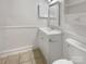 Clean bathroom featuring modern fixtures, and tile flooring at 7210 Morningdew Ct, Denver, NC 28037