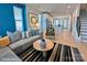 Open-concept living area with modern furniture and stylish decor at 1013 North End Dr # 26, Charlotte, NC 28206