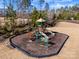 Community playground with playset and surrounding green space at 15827 Arabian Mews Ln, Charlotte, NC 28278