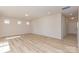 Spacious living room with hardwood floors and neutral walls at 1229 Red River Dr, Salisbury, NC 28144
