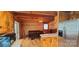 Cozy kitchen with stainless steel refrigerator and wood accents at 12505 Old Beatty Ford Rd, Rockwell, NC 28138