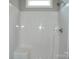 Clean shower with a built in seat at 325 Jordan Ave, Spencer, NC 28159