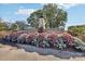 Atwater Landing entrance sign with beautiful flower beds, offering a warm welcome at 107 Gray Willow St, Mooresville, NC 28117