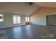 Vaulted ceilings and hardwood floors in this open living room at 1405 Coppergate Dr, Salisbury, NC 28147