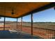 Covered porch with wooden ceiling and open view at 1405 Coppergate Dr, Salisbury, NC 28147