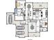 First floor plan showcasing layout of bedrooms, bathrooms, living spaces, and garage at 106 Windbluff Ct # 163, Statesville, NC 28677