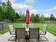 Backyard patio with seating and umbrella at 2165 Smith Rd # 9, Clover, SC 29710