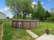 Backyard with above ground pool and landscaping at 2165 Smith Rd # 9, Clover, SC 29710