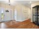 Inviting entryway with hardwood floors and a display cabinet at 2165 Smith Rd # 9, Clover, SC 29710