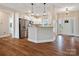 Modern kitchen with stainless steel appliances and an island at 2165 Smith Rd # 9, Clover, SC 29710