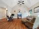 Spacious living room with vaulted ceilings and hardwood floors at 2165 Smith Rd # 9, Clover, SC 29710