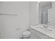 Clean bathroom with a white vanity, a toilet, and a glass-enclosed shower at 4214 Alexander View Dr # 39, Charlotte, NC 28226