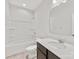Bathroom with single vanity, shower and tub at 2129 Acclaim St, Charlotte, NC 28205