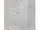Clean shower with built in shelving at 2133 Acclaim St, Charlotte, NC 28205